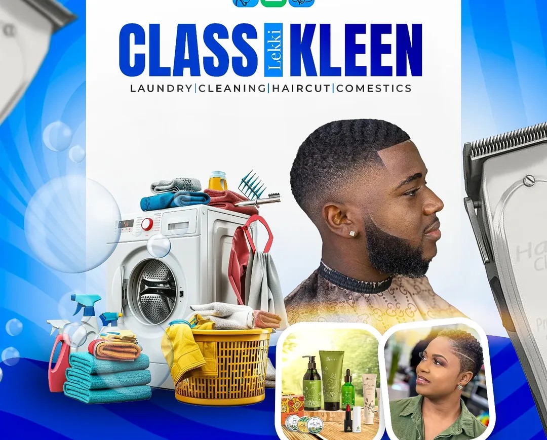 Classi Kleen - Premium beauty products and professional home services in Lekki Phase 1, Lagos. Featuring cosmetics, skincare, laundry, cleaning and barbing services